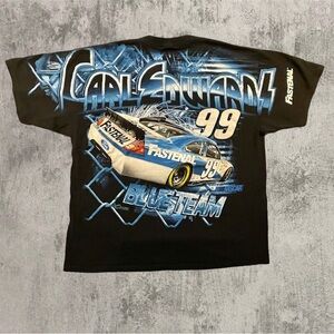 Carl edwards 99 fastenal nascar racing all over  print t shirt sz 2XL chase​